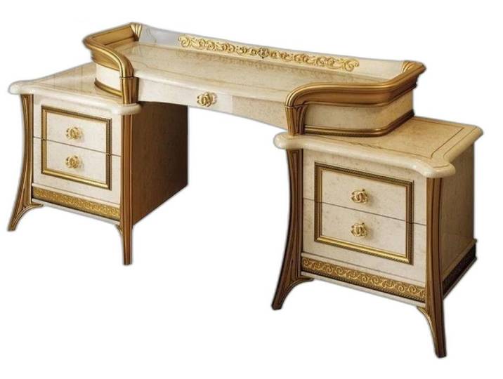 Xlmoebel Schminktisch Arredoclassic Frisiertisch in modernem Design aus Holz (Schminktisch, Schminktisch), Hergestellt in Europa