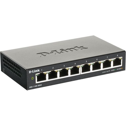 D-Link DGS-1100-08V2/E 8-Port Layer2 Gigabit Smart Sw