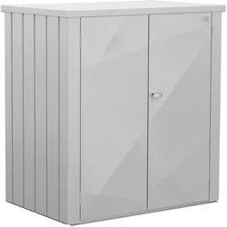 Biohort Terrassenschrank Romeo X-Design B 132 x T 87 x H 140 cm (Größe L) silber-metallic