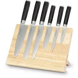 Damastmesser Set 7tlg, inkl Messerblock