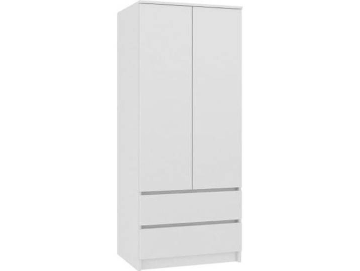 TURIN - Armoire chambre bureau - Penderie multifonctions - 2 portes - 2 grands tiroirs coulissants - Meuble de rangement - Dressing