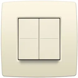 Niko, Lichtschalter + Storenschalter, Dim Switch für Philips Hue - Originalcreme