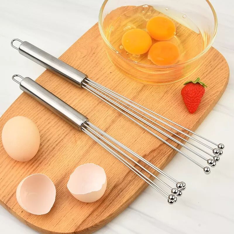 INF 10-Zoll Edelstahl Schneebesen mit Kugeln - Hand Schneebesen & Sahne Mixer