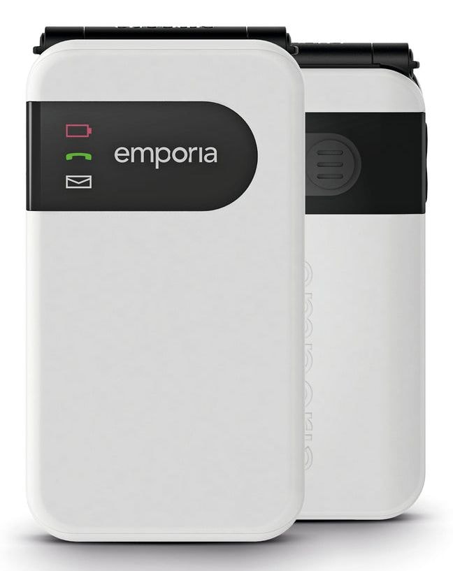 Emporia 4G Smartphone 7,11 cm (2.8 Zoll) Single SIM SimpliCity glam (Weiß) V227.LTE.v3.wh.