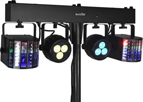 EuroLite KLS-120 FX LED Lichtanlage, 2x LED Spot / 2x LED Derby