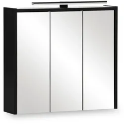 Tchibo - Spiegelschrank »Emmik« - 65x16x62,5cm - schwarz -
