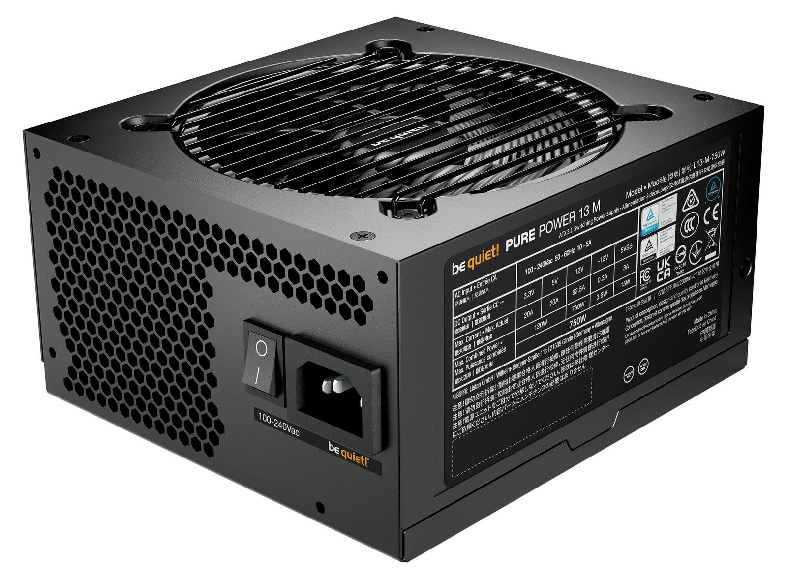 be quiet! PURE POWER 13 M 1200W Modular Voeding 80+ Gold BP029EU