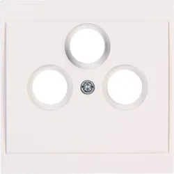 Kopp 313701180 MALTA - Abdeckung für Antennensteckdose TV/RF/SAT, Farbe: weiß
