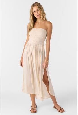 O'Neill s Devyn Midi Dress in Tapioca, Size Medium, Viscose