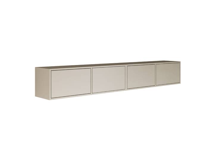 Hängender RTV-Schrank Framme mit vier Klappen, 200 cm, Kaschmir