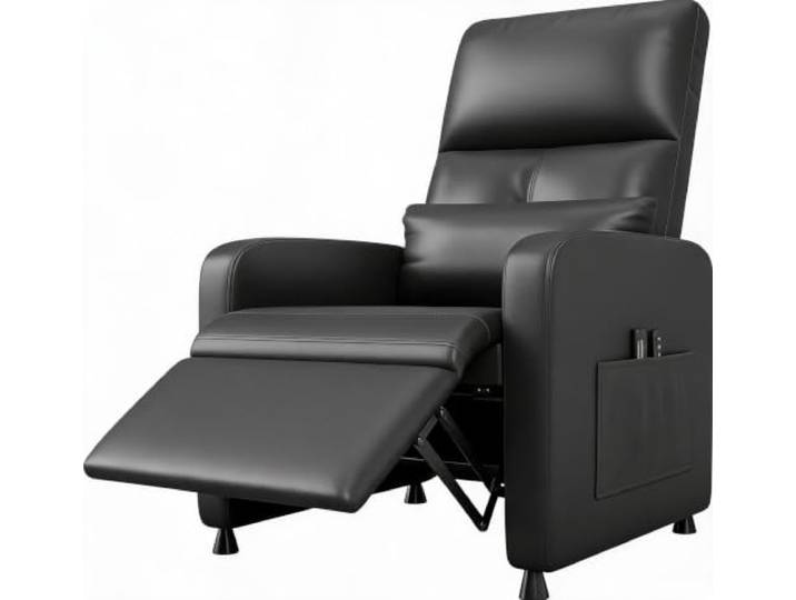 GarveeMore Elektrischer Relaxsessel/TV-Sessel Mit Massage & Wärme verstellbare Rückenlehne & Liegefunktion - Fußstütze, Lendenstütze, USB-Ladeanschluss, Seitentaschen