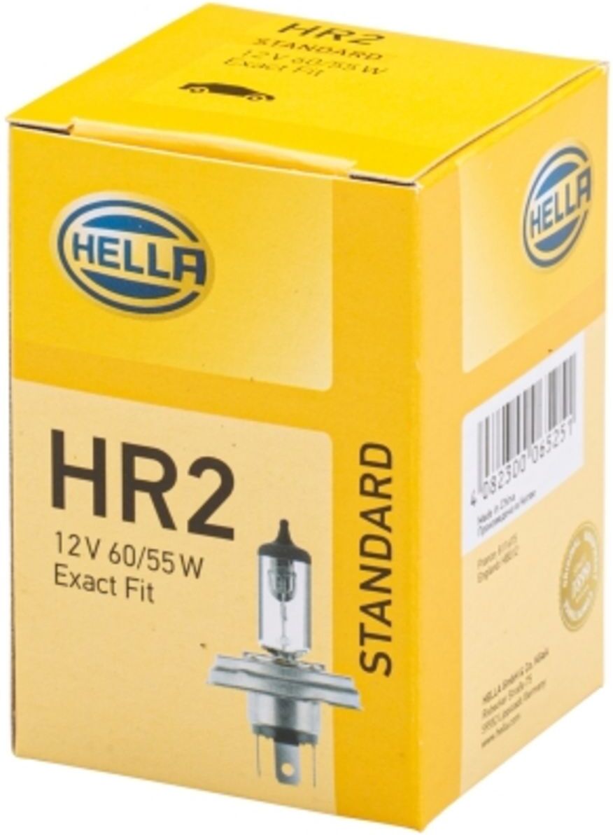 Glühlampe Halogen HELLA R2/HR2 Standard 12V, 60/55W, 1 Stück