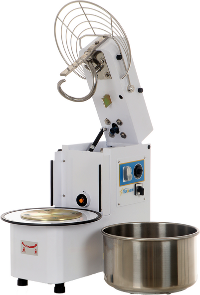 EuroMech ETR 20 2v - Pétrin à spirale à tête basculante capacité 18Kg - Triphasé 2 vitesses
