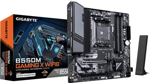 Gigabyte B550M GAMING X WIFI6 Mainboard Sockel (PC) AMD AM4 Formfaktor (Details) Micro-ATX