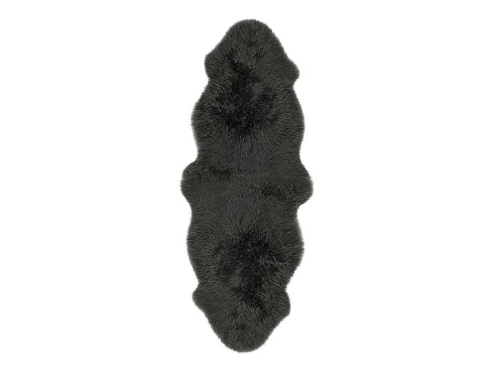 Tapis Peau de mouton - Type A Noir/Noir 60 x 6 x 160cm Peau de mouton