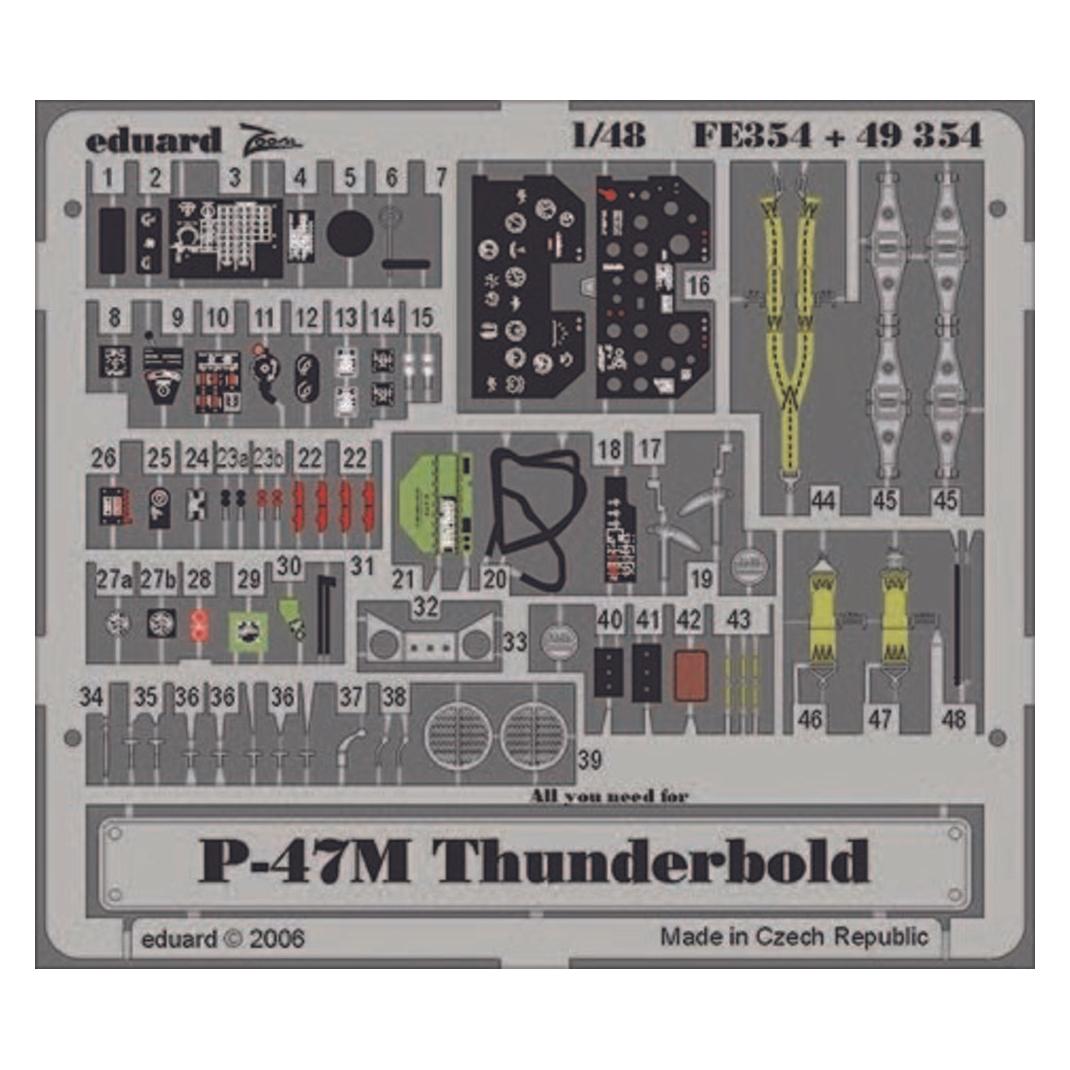 Eduard P-47M Thunderbolt Für Tamiya Bausatz. (FE354)