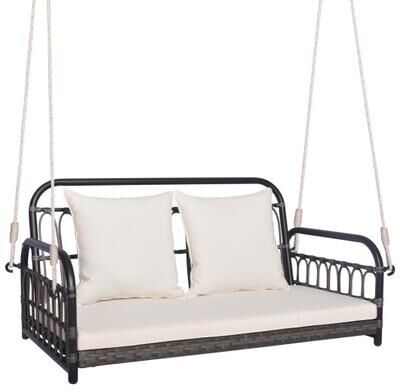 Costway 2-Person Outdoor Hanging Chair with Ropes-Gray