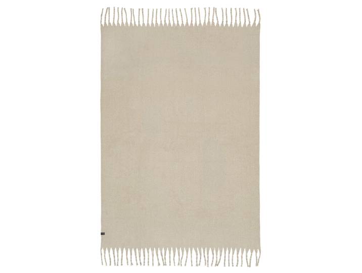 Plaid Plenty 140 x 200cm Beige/Sand Polyester