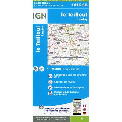 Le Teilleul.Landivy 1:25 000, Karte von Collectif Ign, IGN Frankreich, 978-2-7585-4598-9