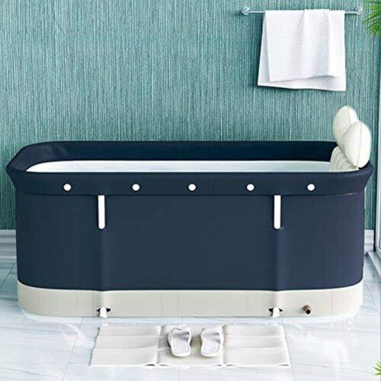 Blauw opvouwbaar bad van 120 cm
