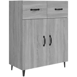 vidaXL Sideboard Grau Sonoma 69,5x34x90 cm Holzwerkstoff