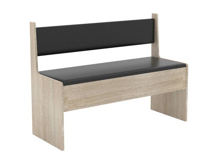 Mid.you Sitzbank, Sonoma Eiche, 110x80x42 cm, erweiterbar, Truhe im Sitz, in verschiedenen Holz-Dekoren erhältlich, mit Rückenlehne, Größen erhältlich, Esszimmer, Bänke, Sitzbänke