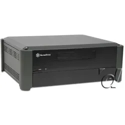 Silverstone SST-GD02B Grandia Desktop, schwarz, SECC Body (mATX), PC Gehäuse, Schwarz