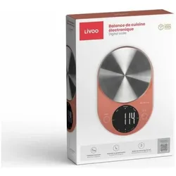 Livoo Elektronische Küchenwaage, Küchenwaage, Braun