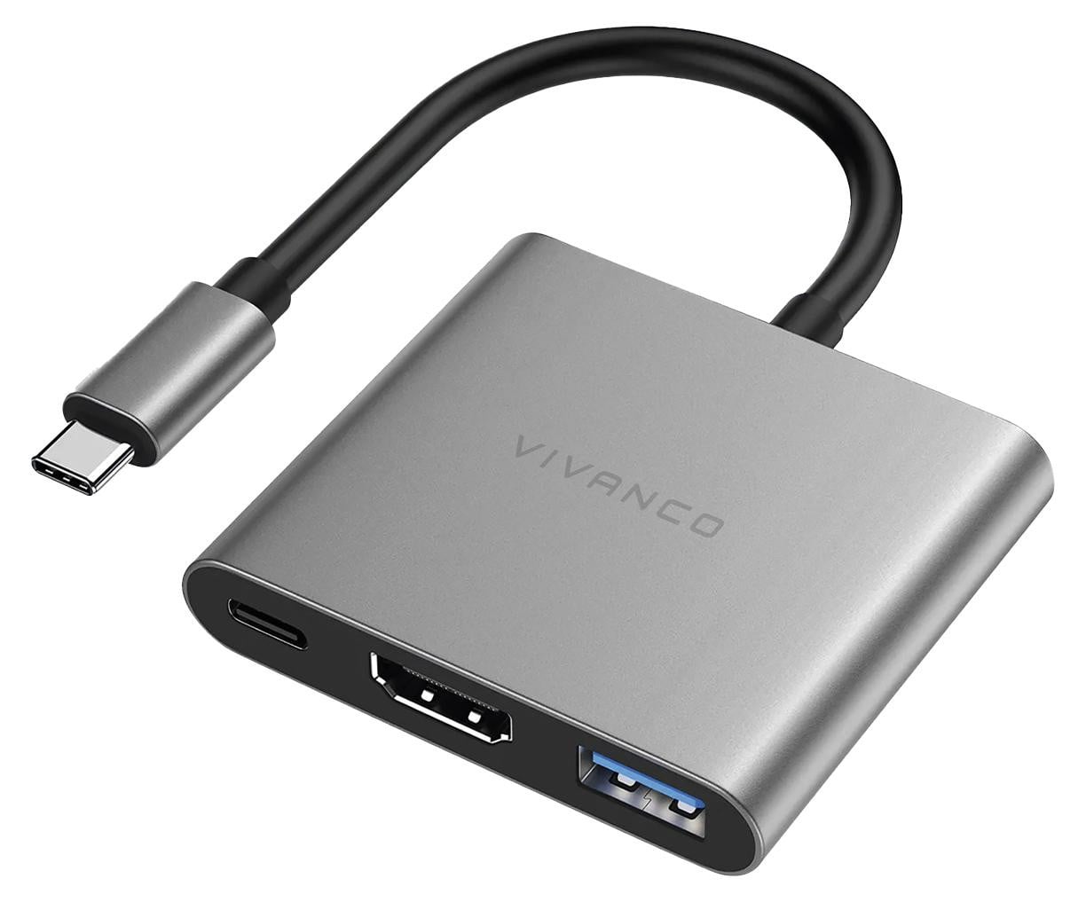 Vivanco 3-in-1 USB-C hub met HDMI 4K 60Hz