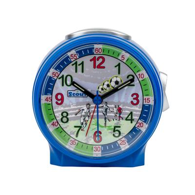 Kinderwecker SCOUT "Fußballwecker, Friends, 280001033", blau, Wecker, Kinder, Quarzwecker, Lernwecker, Geschenkidee, Geburtstag, Schulanfang