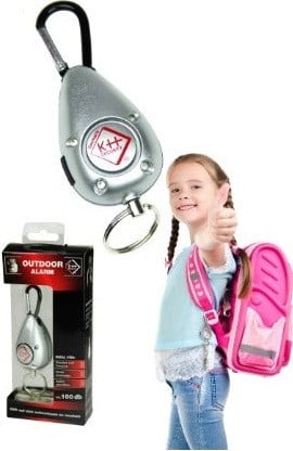 KH Security zakalarm met LED, zilver
