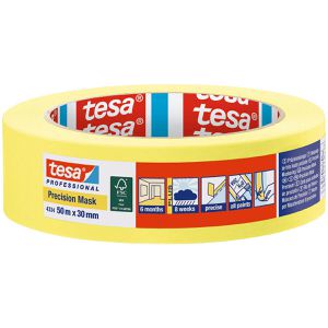 Tesa Kreppband 4334, Professional Precision Mask, 30mm x 50m, für Innen und Außen
