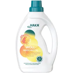 HAKA Wollwaschmittel mit Pfirsichextrakt 1l Flüssigwaschmittel Waschmittel