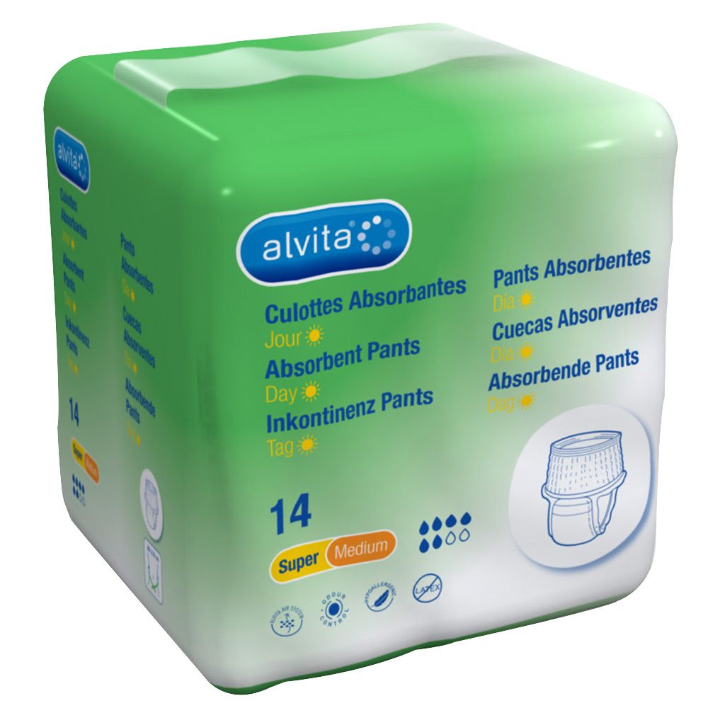 Alvita Inkontinenz Pants super medium 14 St Einweghosen