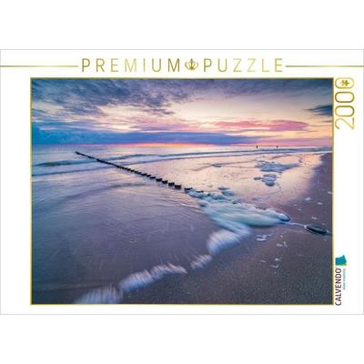 CALVENDO Puzzle Morgendämmerung am Strand | 2000 Teile Lege-Größe 90x67cm Foto-Puzzle für glückliche Stunden