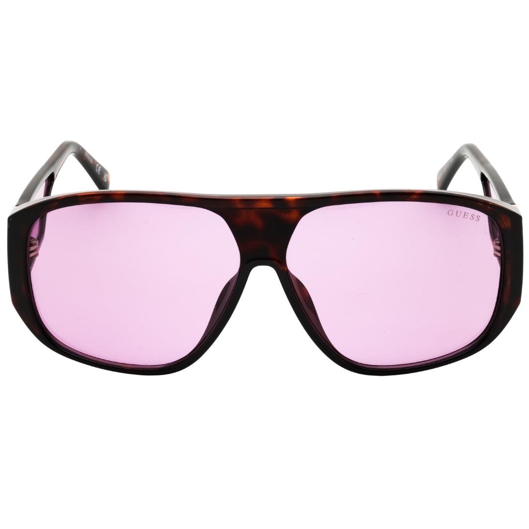 Guess Sonnenbrille Mit Dunkelbraunem Rahmen In Violett