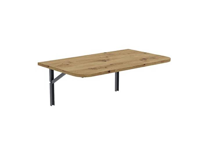 AKKE Klapptisch Wandklapptisch Esstisch - Klappbar Faltbar Platzsparend - Abgerundete Ecken - 80cm x 40cm - Artisan-Eiche