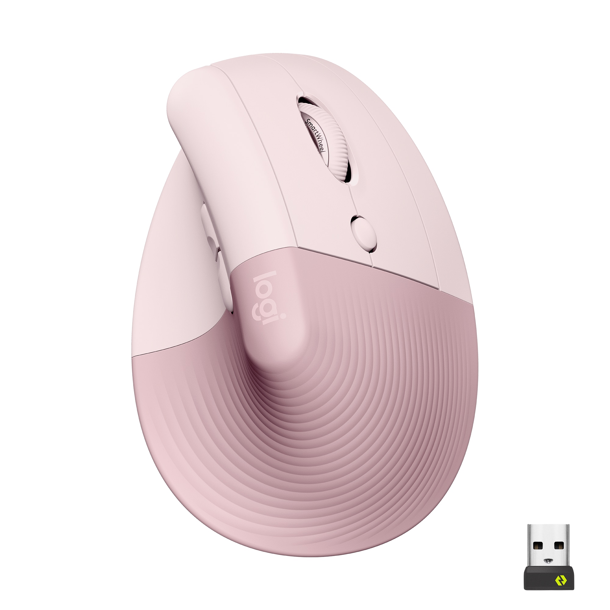 Logitech Lift Vertical vertikale Maus Graphite kabellos (Logi Bolt) für Rechtshänder