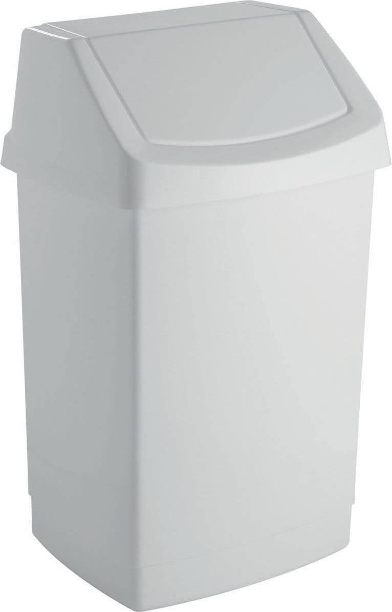 Curver Vuilnisbak met scharnierend deksel, 9 liter, wit