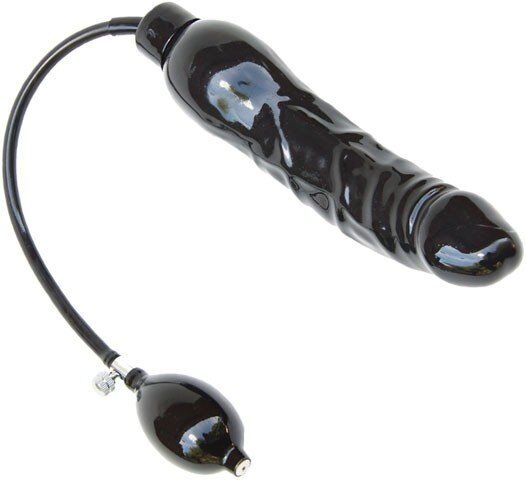 Mr B - Mister B Gode gonflable en caoutchouc noir - 23 x 5 cm