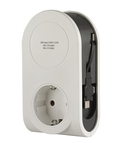 REV USB-Ladegerät Flex 3 in 1, wit