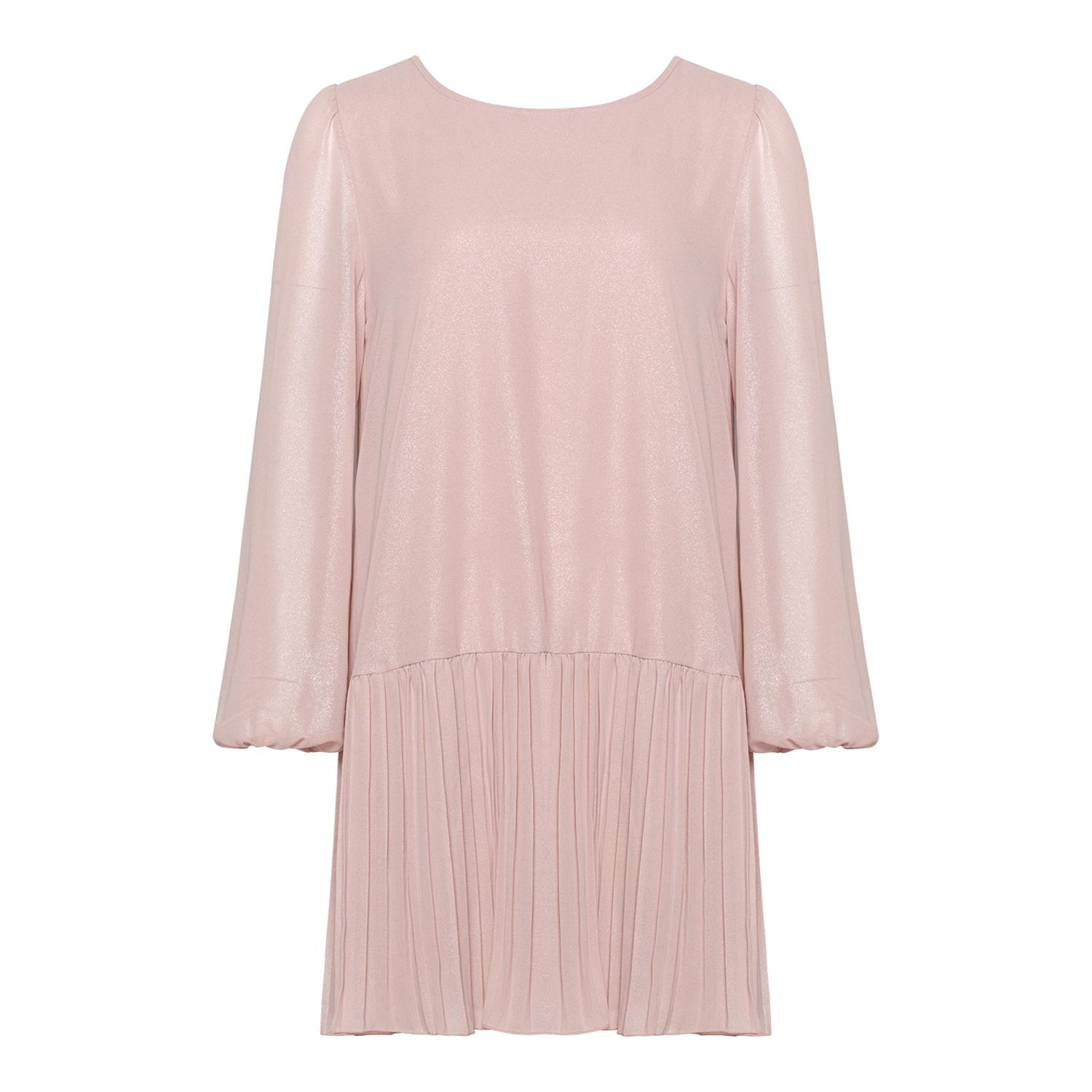 Dagmar Lurex-jurk in roze
