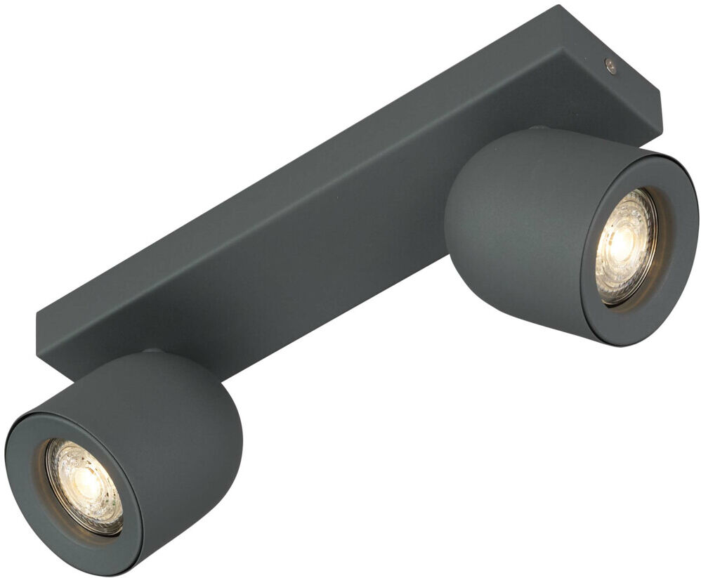 Böhmer Deckenstrahler 2xGU10 Struktur grau 42002)
