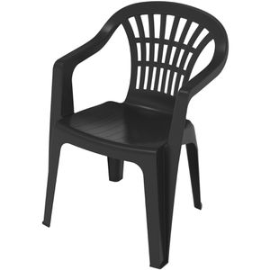 Böttcher-AG Gartenstuhl Lyra, Kunststoff, Niedriglehner, schwarz, stapelbar