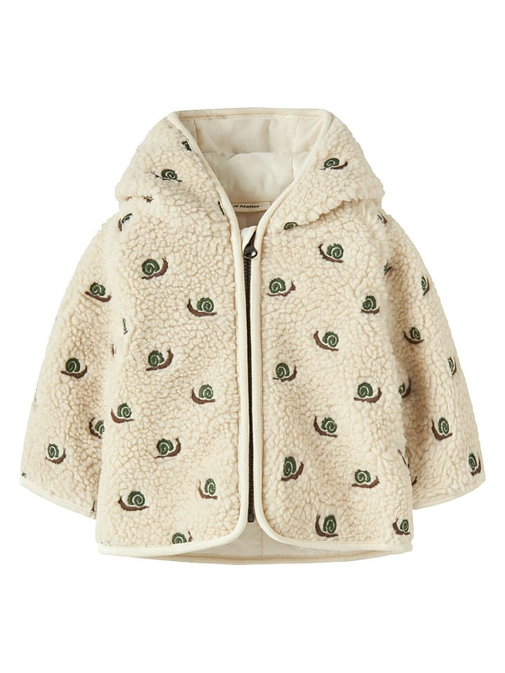 Lil Atelier Fleecejacke "Nalo" in Creme - 68