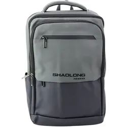 City Business Rucksack USB Laptopfach Schwarz Grau 16L 41cm