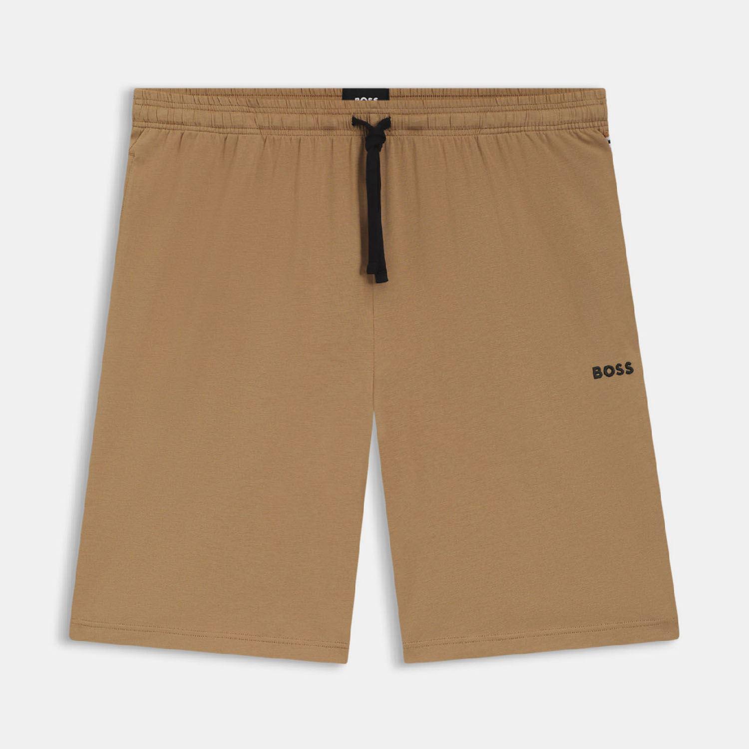 Herren Boss Mix&Match Stretchbaumwoll-Loungeshorts in Beige