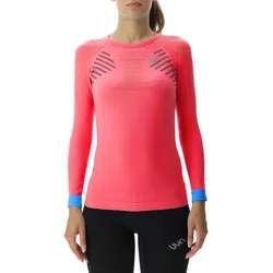 UYN Running Ultra1 langarm Laufshirt Damen rose red/lillac/peacock M
