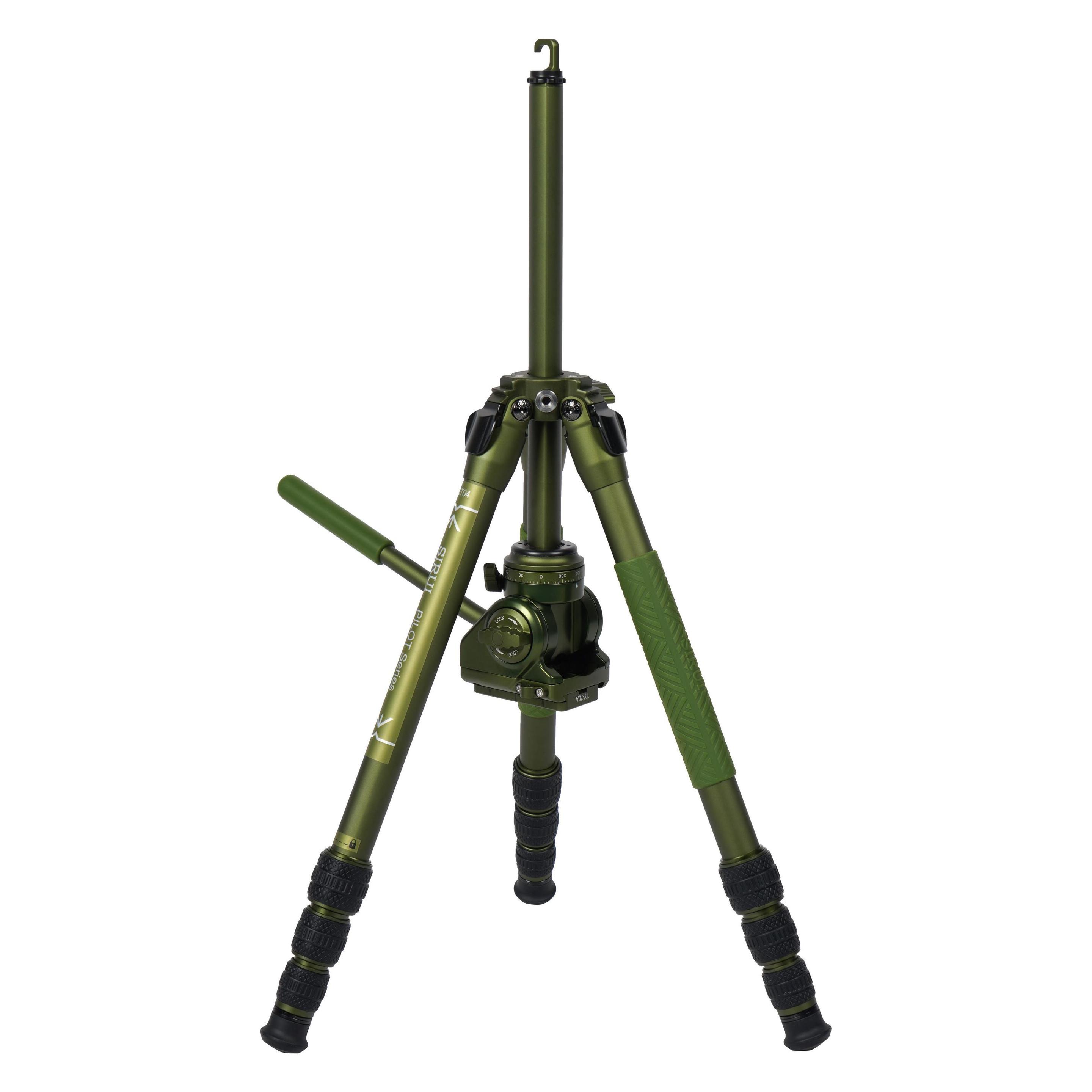 Sirui CT04 Dreibeinstativ mit Videoneiger CT5 Matt Grün Aluminium (Metall) (781047)