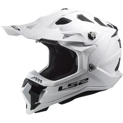 LS2 MX700 Subverter EVO 06 Single Mono Crosshelm weiss - XS (53/54)